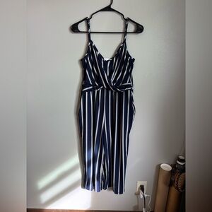 Women’s Striped Jumpsuit size large